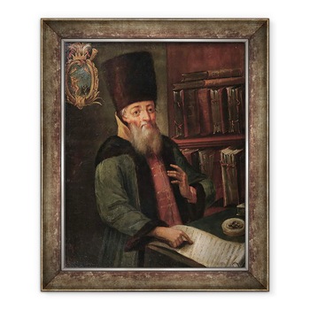 Tablou inramat - Scoala Rusa - Portret De Afanasy Lavrentievich Ordin-Naschokin 1605-1680 cu armistitiul lui Andrusovo, 50 x 60 cm Tablou inramat - Scoala Rusa - Portret De Afanasy Lavrentievich Ordin-Naschokin 1605-1680 cu armistitiul lui Andrusovo, 50 x 60 cm