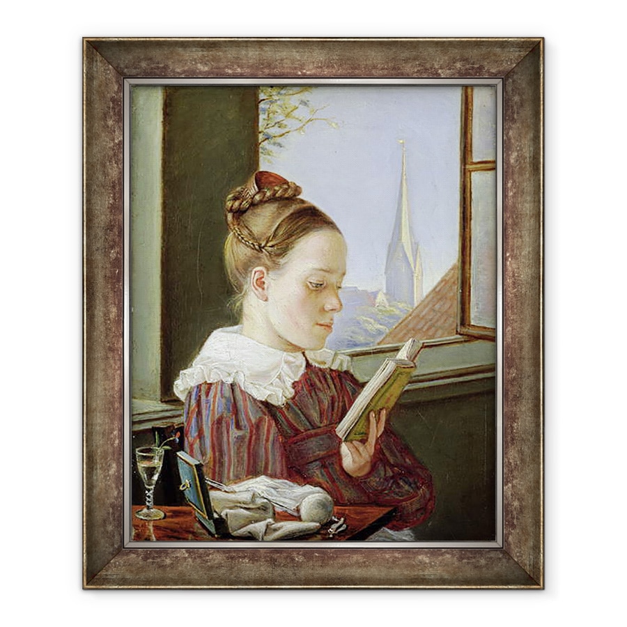 Tablou inramat - Rudolph Friedrich Wasmann - Minna Wasmann, sora artistului 1811-36, 90 x 110 cm