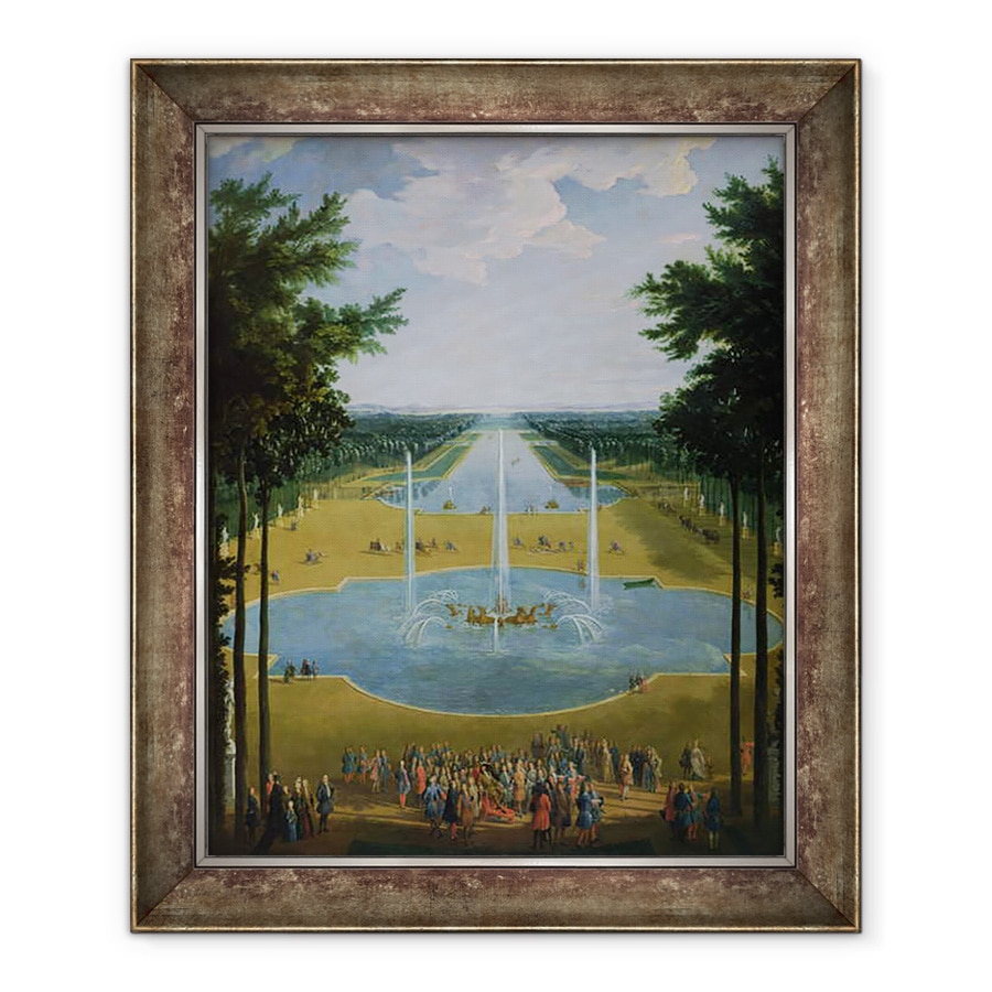 Tablou inramat - Pierre-Denis Martin - Vedere la Bassin dApollon in gradinile de la Versailles, 90 x 110 cm