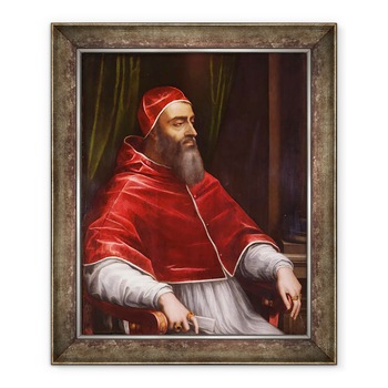 Tablou inramat - Sebastiano del Piombo - Papa Clement VII, 70 x 85 cm Tablou inramat - Sebastiano del Piombo - Papa Clement VII, 70 x 85 cm