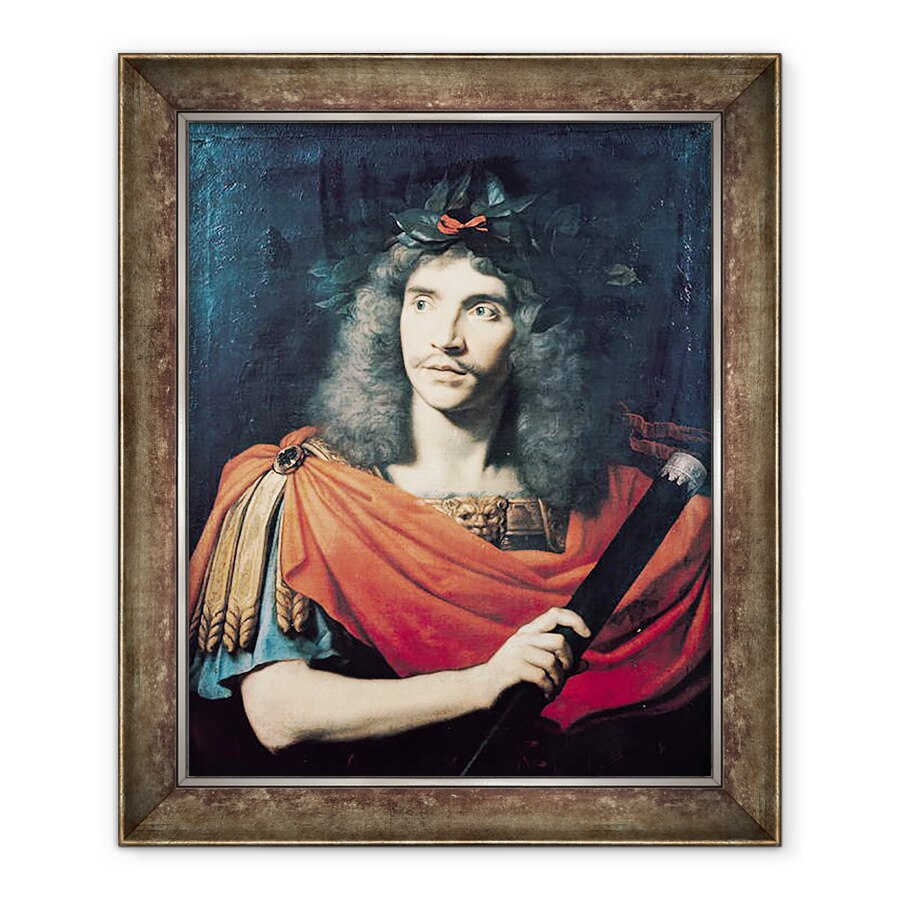 Tablou inramat - Pierre Mignard - Moliere in rolul lui Cezar in moartea lui Pompei, 90 x 110 cm