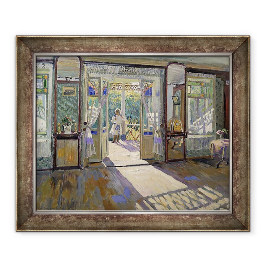Tablou inramat - Sergei Arsenevich Vinogradov - intr-o casa, 70 x 85 cm