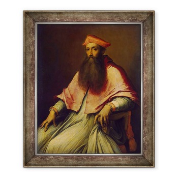 Tablou inramat - Sebastiano del Piombo - Cardinal Polul, 70 x 85 cm Tablou inramat - Sebastiano del Piombo - Cardinal Polul, 70 x 85 cm
