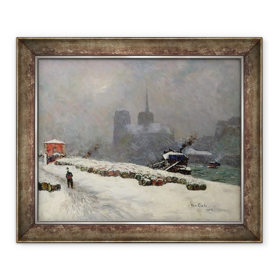 Tablou inramat - Siebe Johannes Ten Kate - Notre Dame in zapada, 70 x 85 cm