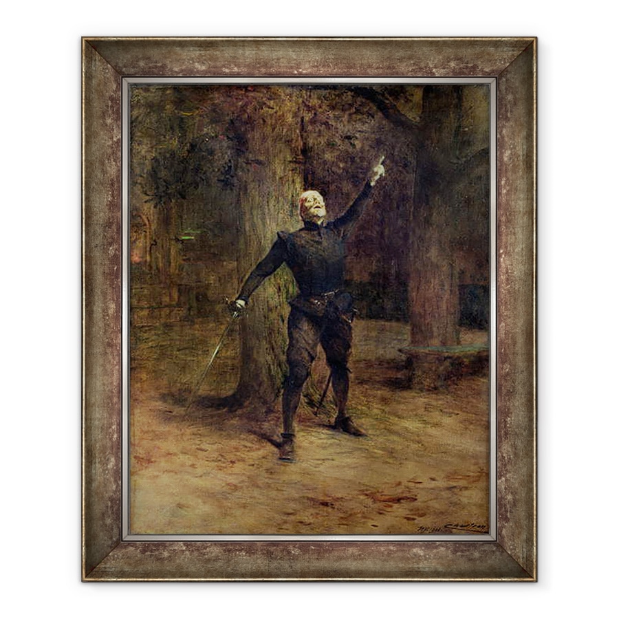 Tablou inramat - Theobald Chartran - Coquelin constant 1841-1909 ca Cyrano de Bergerac, 70 x 85 cm