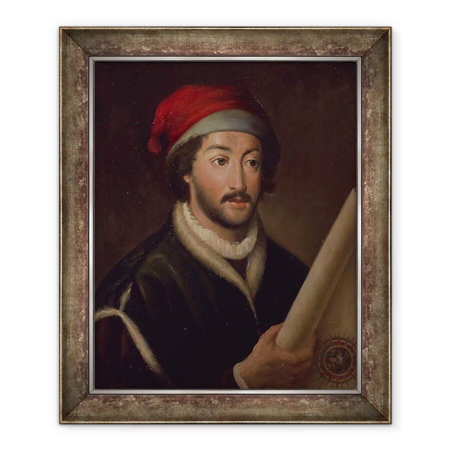 Tablou inramat - Scoala Spaniola - Juan de la Cosa, 70 x 85 cm