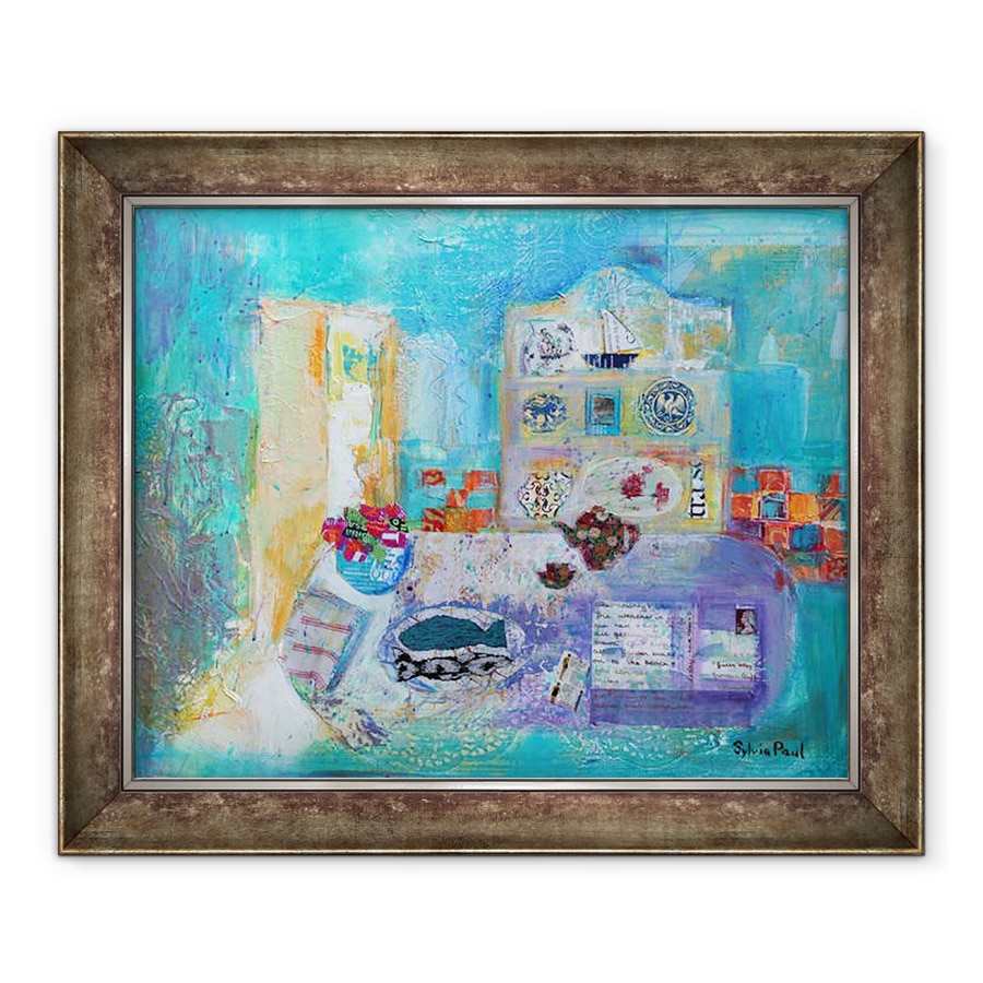 Tablou inramat - Sylvia Paul - Bucatarie pe litoral, 70 x 85 cm