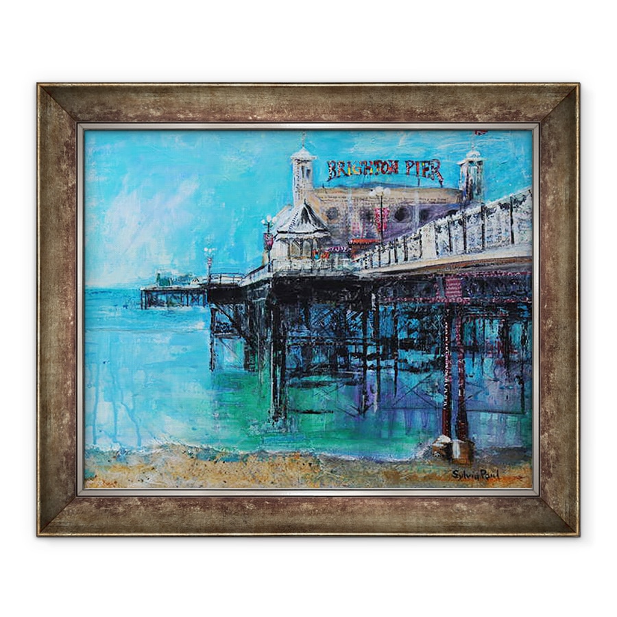 Tablou inramat - Sylvia Paul - Plaja si marea albastra, 90 x 110 cm