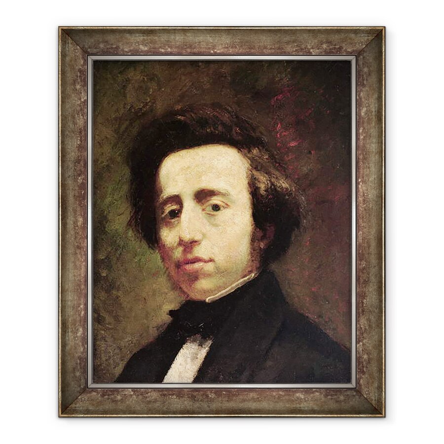 Tablou inramat - Thomas Couture - Portret De Frederic Chopin 1810-49, 70 x 85 cm