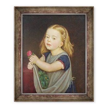 Tablou inramat - Rudolph Friedrich Wasmann - Antonia Franziska Romana Wasmann 1866-1944 1871, 70 x 85 cm Tablou inramat - Rudolph Friedrich Wasmann - Antonia Franziska Romana Wasmann 1866-1944 1871, 70 x 85 cm