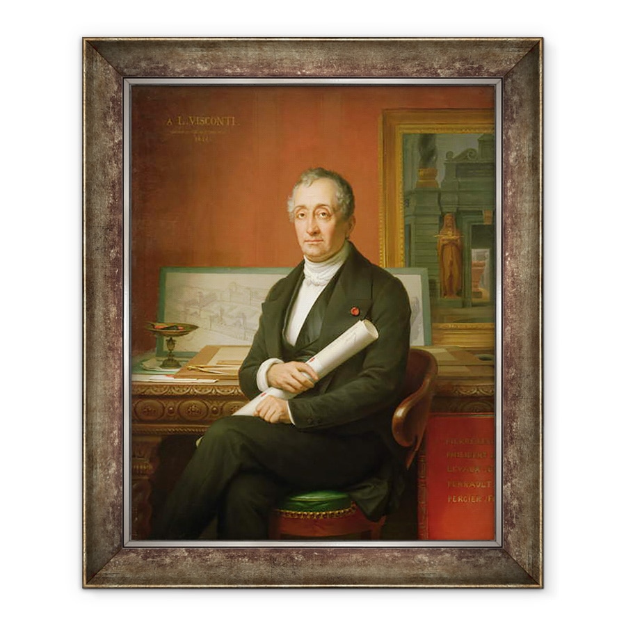 Tablou inramat - Theophile Auguste Vauchelet - Ennio Quirino Visconti 1751-1818 1854, 70 x 85 cm