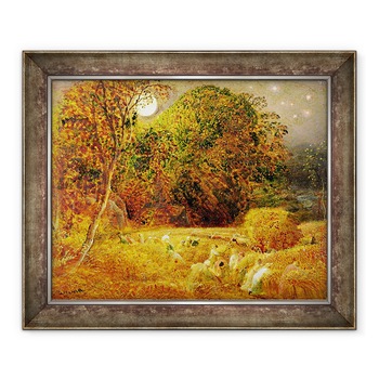 Tablou inramat - Samuel Palmer - Luna Recoltei, 70 x 85 cm Tablou inramat - Samuel Palmer - Luna Recoltei, 70 x 85 cm