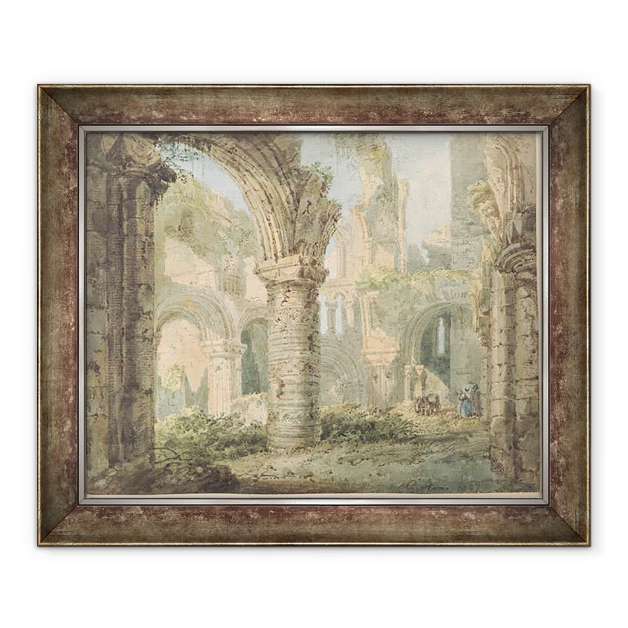 Tablou inramat - Thomas Girtin - Insula Sfanta Cuthbert, 70 x 85 cm