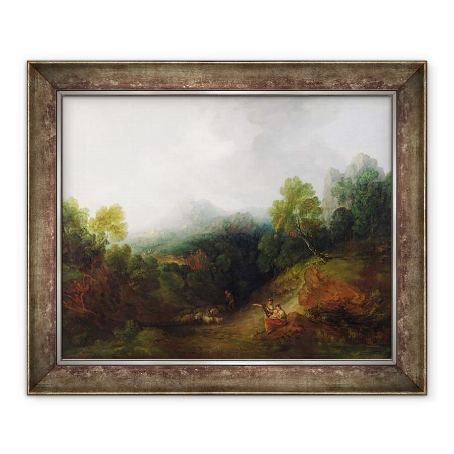 Tablou inramat - Thomas Gainsborough - O vale de munte cu figuri rustice, 70 x 85 cm