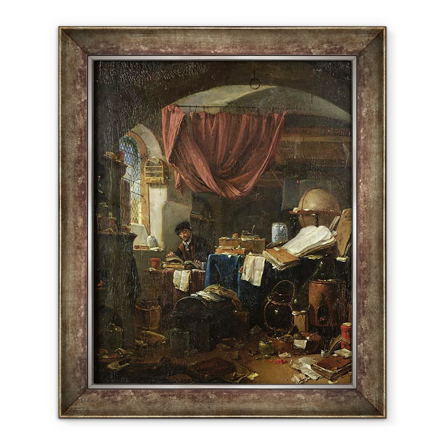 Tablou inramat - Thomas Wyck - Laboratorul Alchimistului, 70 x 85 cm