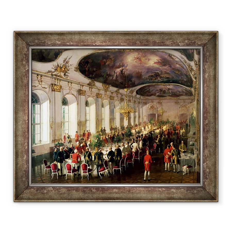 Tablou inramat - Siegmund L'Allemand - Sarbatoarea cu ocazia aniversarii Ordinului Militar al Mariei Tereza, 70 x 85 cm