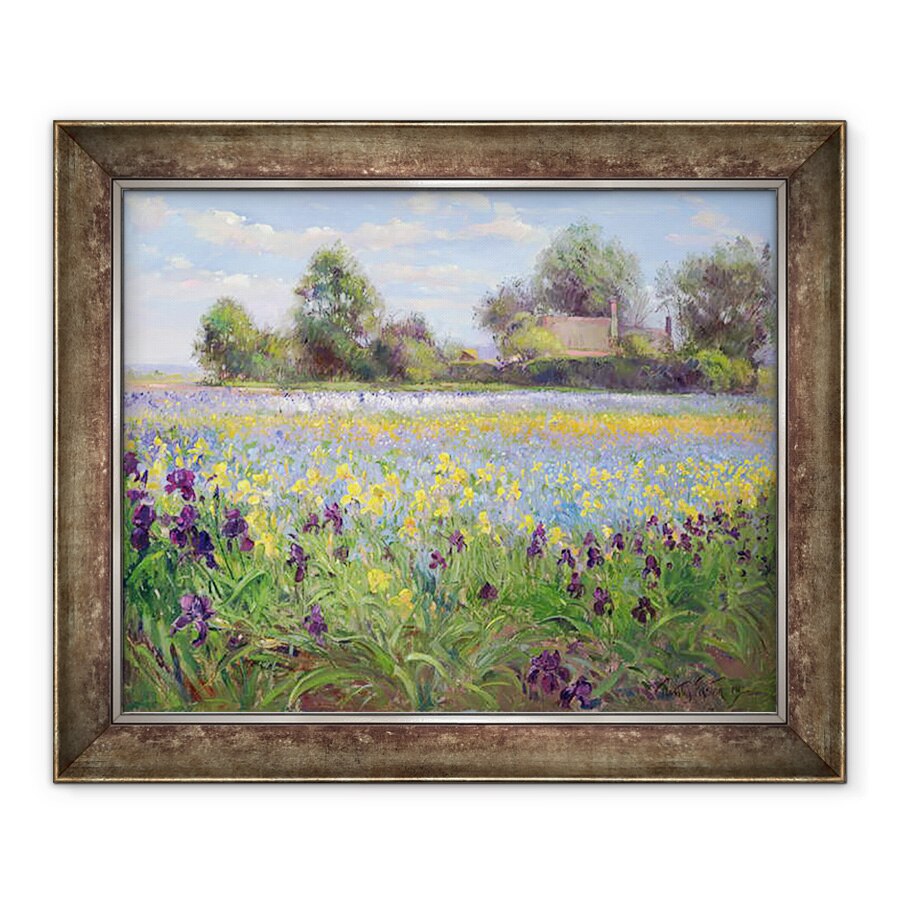 Tablou inramat - Timothy Easton - Ferma si Iris Field, 70 x 85 cm