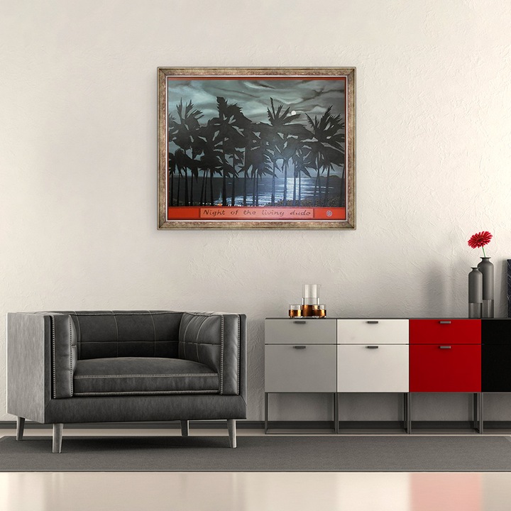 Tablou inramat - Timothy Nathan Joel - Noaptea tipului viu, 2012, 90 x 110 cm