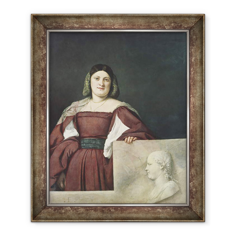 Tablou inramat - Titian - Portret De O Doamna La Schiavona, 50 x 60 cm