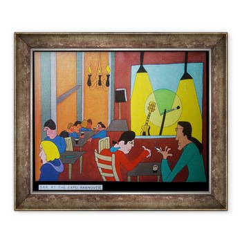 Tablou inramat - Timothy Nathan Joel - Bar la Expo, Hanovra, 2000, 70 x 85 cm Tablou inramat - Timothy Nathan Joel - Bar la Expo, Hanovra, 2000, 70 x 85 cm