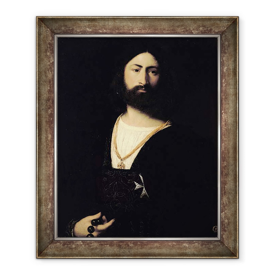 Tablou inramat - Titian - Cavaler al Ordinului Maltei, 70 x 85 cm