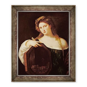 Tehnologie melodic bistratificată  Tablou inramat - Titian - Alegorie de vanitate, sau Tanara femeie cu o  oglinda, 90 x 110 cm - eMAG.ro