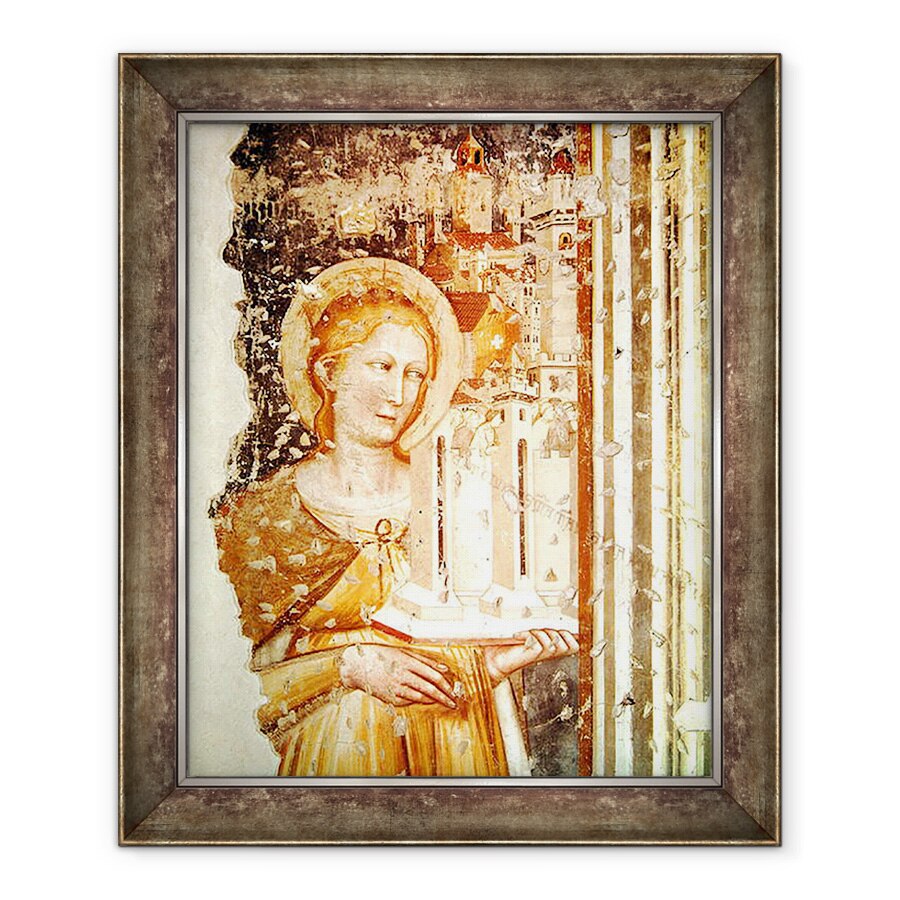 Tablou inramat - Tommaso da Modena - Detaliu Sfanta Ecaterina din Sien, 70 x 85 cm