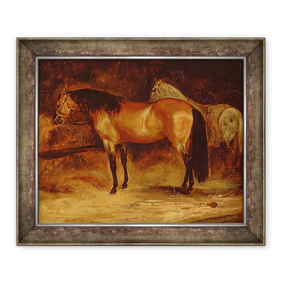 Tablou inramat - Theodore Gericault - Un cal Bay la iesle, 70 x 85 cm