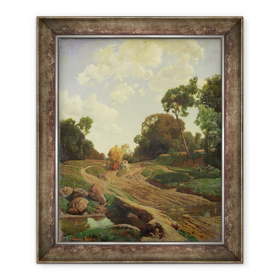Tablou inramat - Valentin Ruths - Peisaj cu Haywagon, 70 x 85 cm