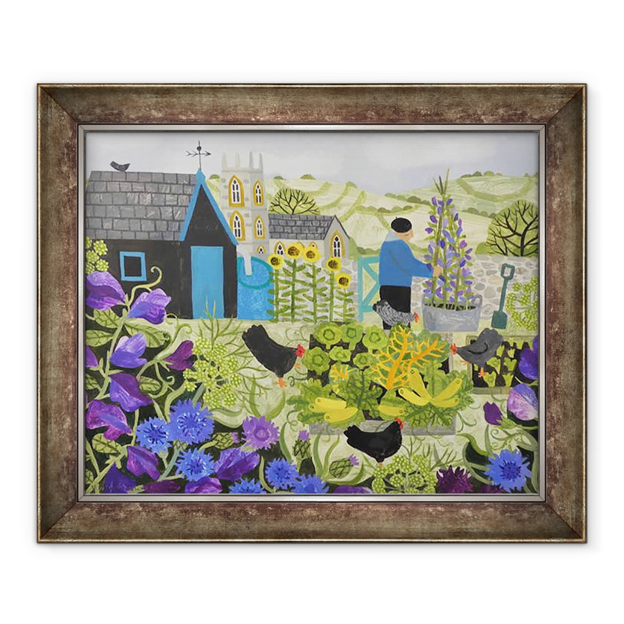 Tablou inramat - Vanessa Bowman - Sweetpeas pe alocare, 70 x 85 cm