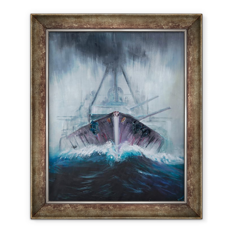 Tablou inramat - Vincent Alexander Booth - Battlecruiser Derfflinger 1918, 2016, 70 x 85 cm