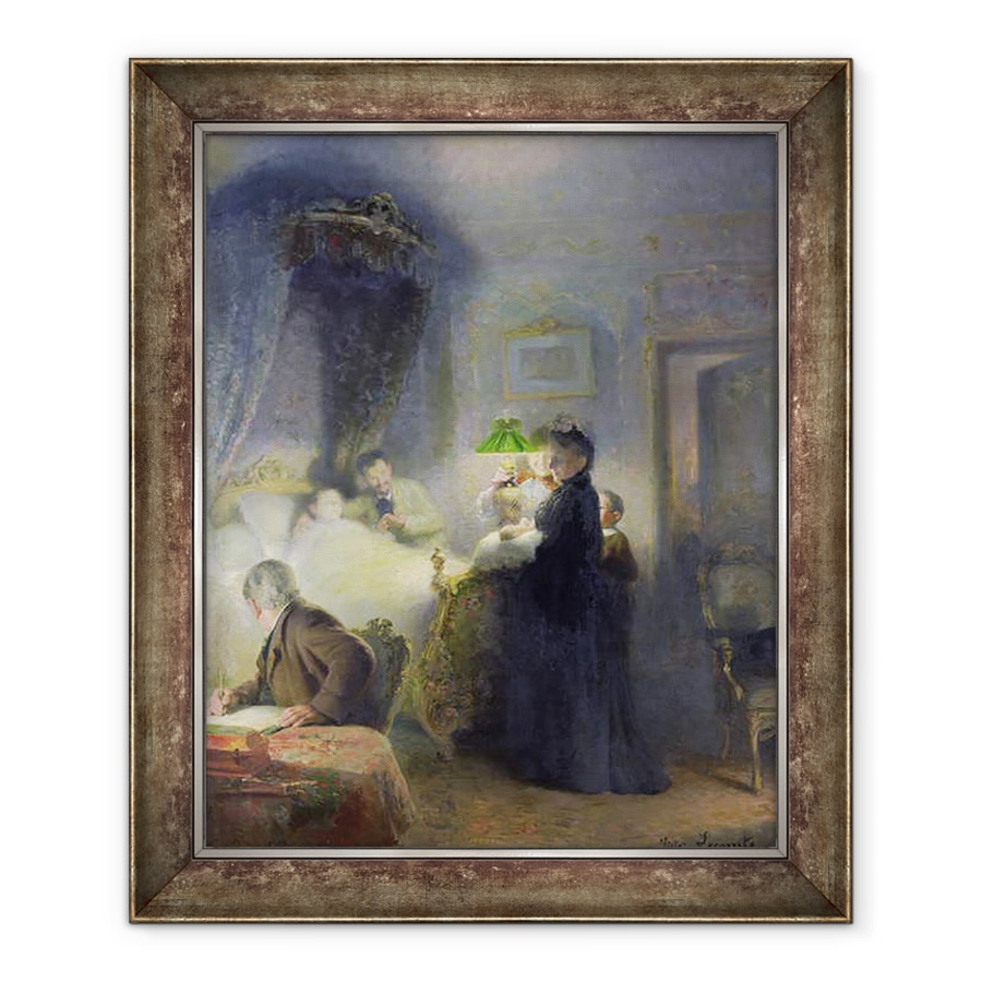 Tablou inramat - Victor Lecomte - Nasterea, 70 x 85 cm