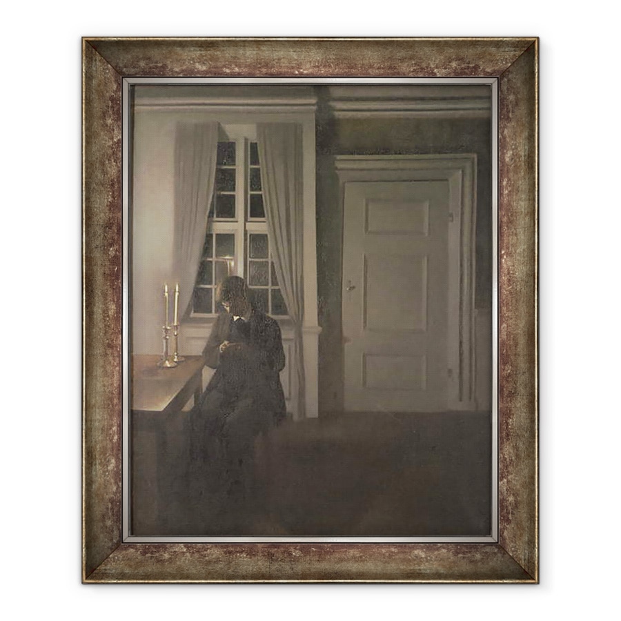 Tablou inramat - Vilhelm Hammershoi - Colectorul de Monede, 70 x 85 cm