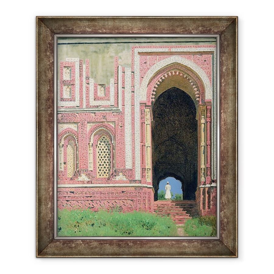 Tablou inramat - Vasili Vasilievich Vereshchagin - Poarta langa Kutub-Minar, Old Delhi, 70 x 85 cm
