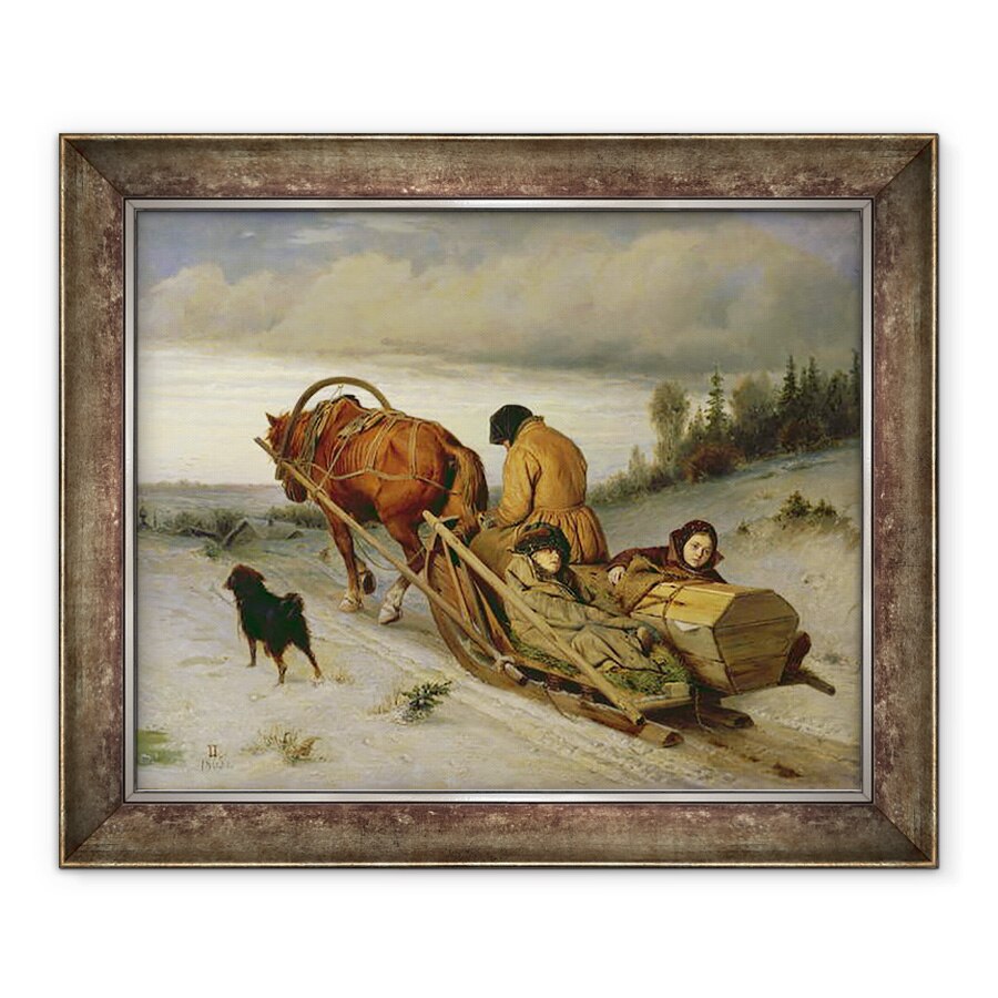 Tablou inramat - Vasili Grigorevich Perov - Vazand pe Morti, 70 x 85 cm