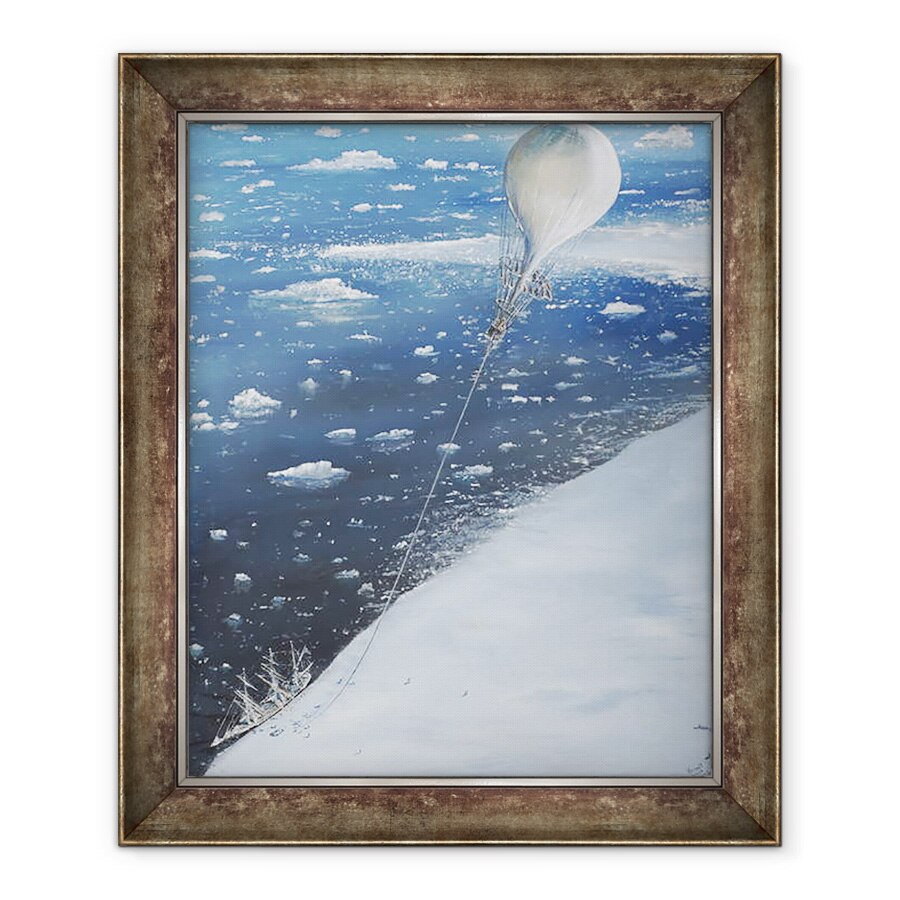 Tablou inramat - Vincent Alexander Booth - Primul capitan de aeronave din Antarctica Scott 4 februarie 1902, 70 x 85 cm
