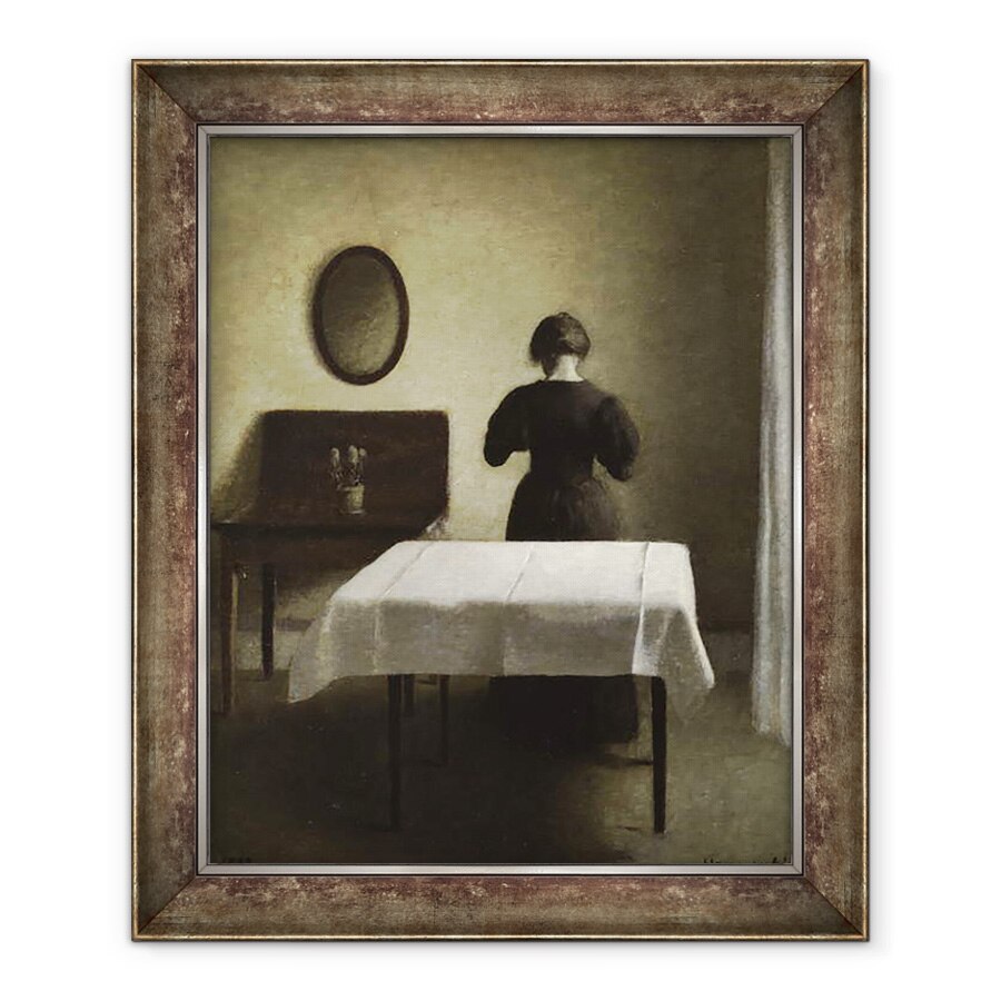 Tablou inramat - Vilhelm Hammershoi - Interior, 70 x 85 cm