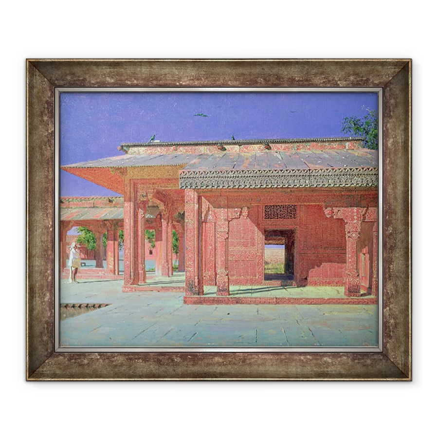 Tablou inramat - Vasili Vasilievich Vereshchagin - Curte in Harem Palatului, 70 x 85 cm