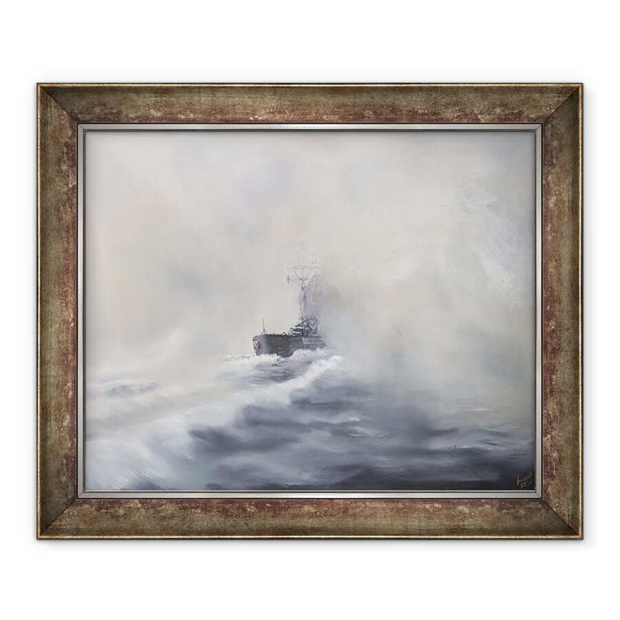 Tablou inramat - Vincent Alexander Booth - Bismarck se sustrage convingatorilor ei 25 mai 1941, 2005, 70 x 85 cm