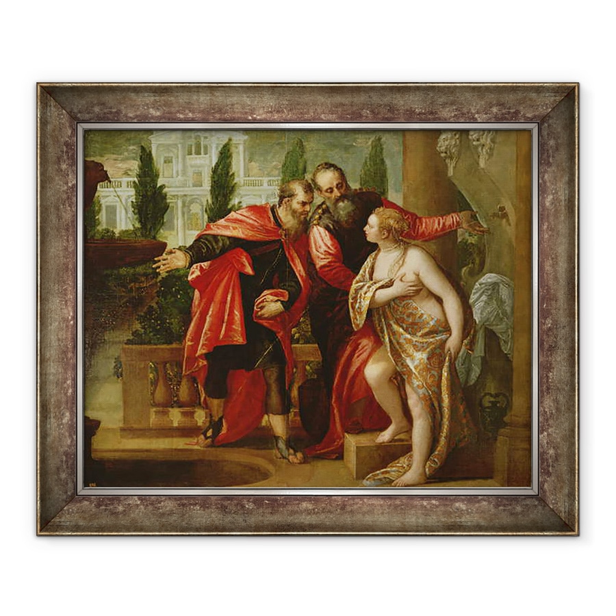 Tablou inramat - Veronese - Susanna si Batranii, 70 x 85 cm