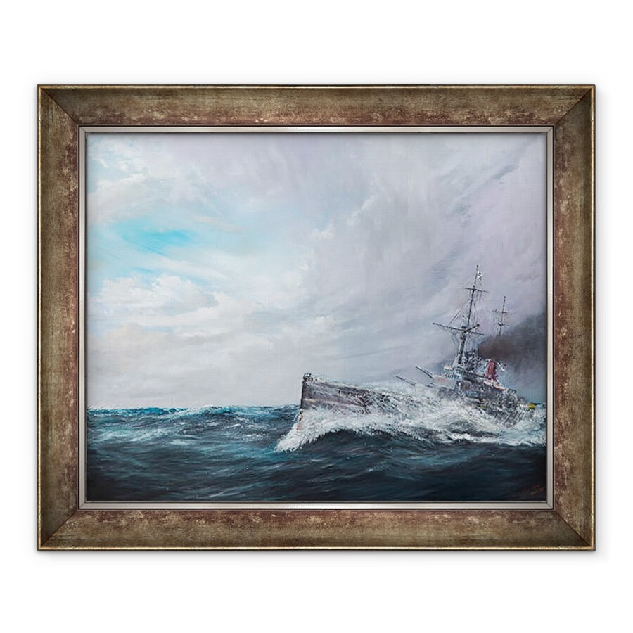 Tablou inramat - Vincent Alexander Booth - Sora lui Iron Dog - SMS Lutzow 1916, 2016, 70 x 85 cm