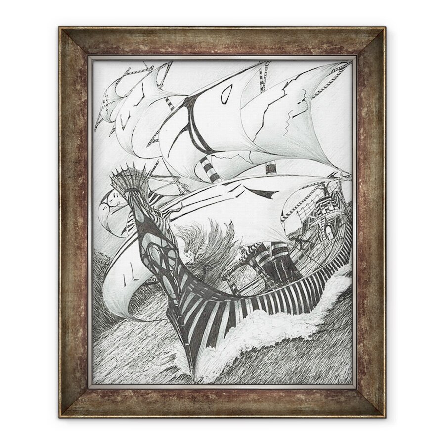 Tablou inramat - Vincent Alexander Booth - Creatorii de furtuni Java Marea, 2017, 70 x 85 cm