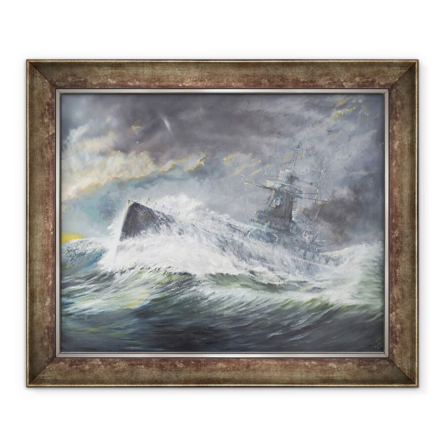 Tablou inramat - Vincent Alexander Booth - Graf Spee intra in Oceanul Indian 3 noiembrie 1939, 2006, 70 x 85 cm