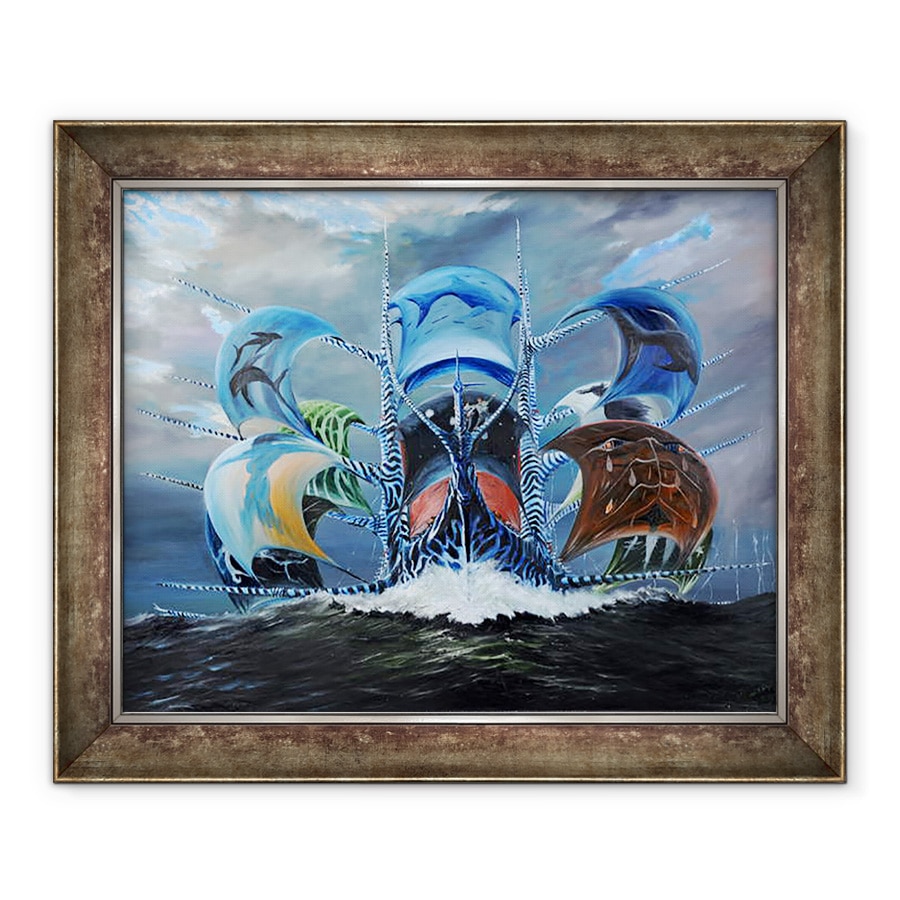 Tablou inramat - Vincent Alexander Booth - Creatorii de furtuni Marea Salish, 2018, 70 x 85 cm