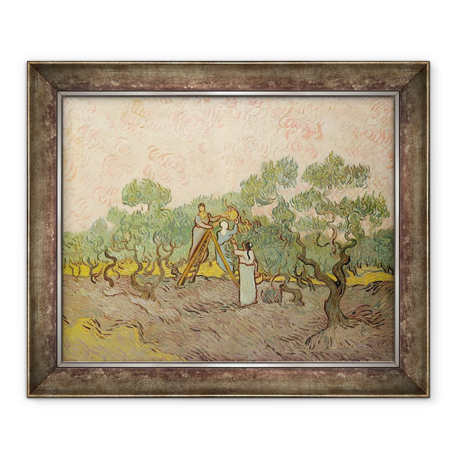 Tablou inramat - Vincent van Gogh - Culegatorii de masline, Saint-Remy, 70 x 85 cm