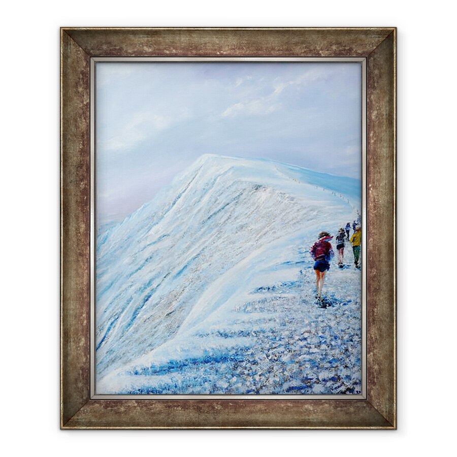 Tablou inramat - Vincent Alexander Booth - Cursa pe Helvellyn mijlocul iernii, 2018, 70 x 85 cm