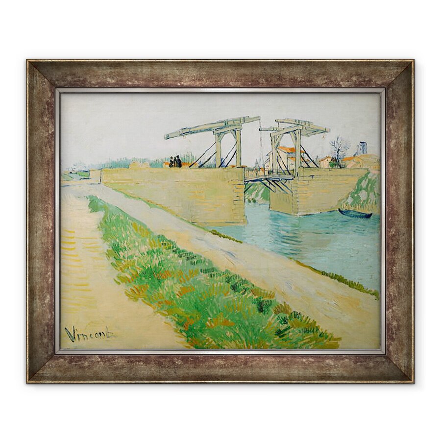 Tablou inramat - Vincent van Gogh - Podul Langlois, 70 x 85 cm