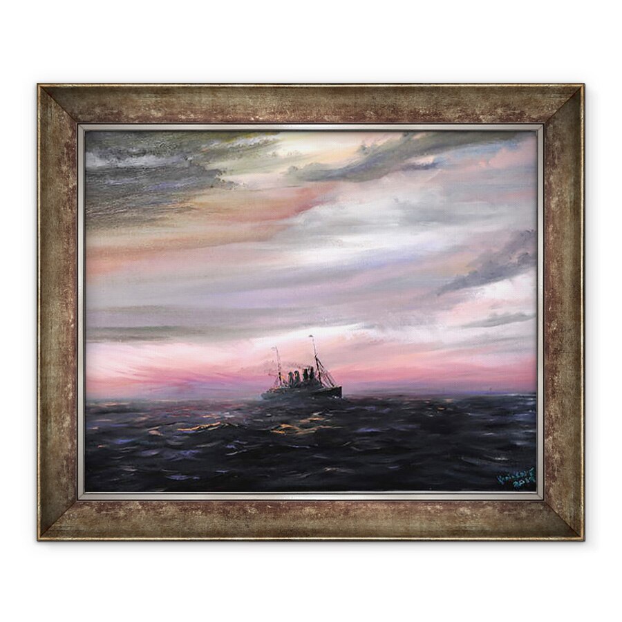 Tablou inramat - Vincent Alexander Booth - Kronprinz Wilhelm 1914 Fantoma Atlanticii, 2019, 70 x 85 cm