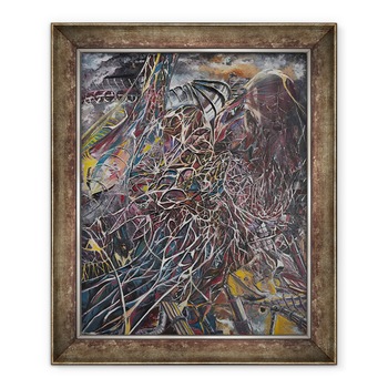 Tablou inramat - Vincent Alexander Booth - Undele Brainwaves Cosmos, 2014, 70 x 85 cm Tablou inramat - Vincent Alexander Booth - Undele Brainwaves Cosmos, 2014, 70 x 85 cm