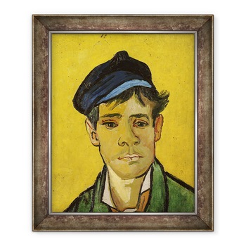 Tablou inramat - Vincent van Gogh - Tanar cu o palarie, 70 x 85 cm Tablou inramat - Vincent van Gogh - Tanar cu o palarie, 70 x 85 cm